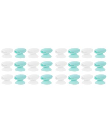 FRCOLOR 24 Pcs Lip Brush Dust Cover Disposable Lip Wands Reusable Makeup Brush Cover Lip Protector Lip Exfoliator Lip Mask Lip Brush Cover Cap Protection Travel 1.8x1.2x1.5cmx2pcs Light Green Transparent colorx2pcs