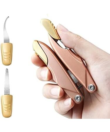 CHJHJKG Nail Clippers (Beauty) Fold Nail Art Cuticle Nipper Edge Cutter Manicure Scissor Plier Portable Tool Pedicure Toenail(Black gift box) - Buy Online on GoSupps.com