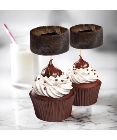 Shtreimel Wedding Hat Cupcake Decorations - Cupcake Toppers - Toothpick - Pack Of 18
