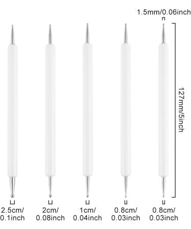 SculptZen 5 Pcs Embossing Tool Set with Different Size Double End Embossing Stylus Tracing Dotting Tool for Embossing Art Carbon Transfer Paper Mandala Rock Painting Pottery Clay DIY Craft Nail Art - Buy Online on GoSupps.com