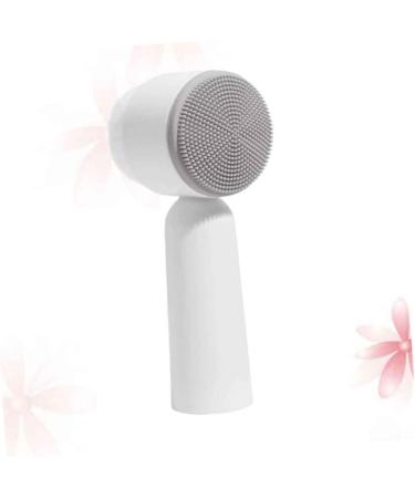 minkissy Handheld Brush Soft Bristles Silicone Facial Brush Cleasing Milk Clean Grey 5.5X12.5cm - Buy Online on GoSupps.com