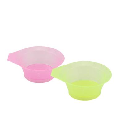 6 Colored Bowls with Handle Non-Slip Oil and Hair Dye Containers Pack of 6