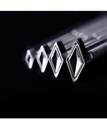 Diamond Stamps 3D Geometric Pattern Leather Stamps - Stainless Steel Set of 4 Stamping Tools (LX1-2) - Buy Online on GoSupps.com