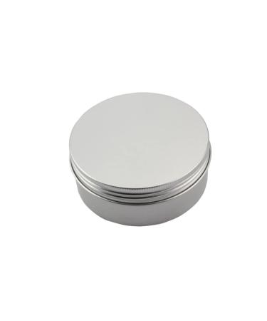 NUSITOU Box Travel Jars for Creams Aluminum Wallet Salve Jar Tins Aluminum Tin Containers Empty Cream Jar Aluminum Cans Round Tea Tin Face Night Cream Face Cream Jars Screw Lid Round Tin medium Silver