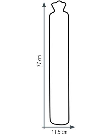 Buy 2.5L LONGI Rubber Hot Water Bottle with Knitted Cotton Cover - Eco-Friendly Earth Stripes - Ideal for Comfort & Warmth | Fast International Shipping - Buy Online on GoSupps.com