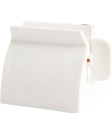 Toothpaste Squeezer For Creative Manual Squeezing Gadget Bathroom Supplies For Women Men Makeup Tube Lotion Cream Rolling Toothpaste Dispenser White - Buy Online on GoSupps.com