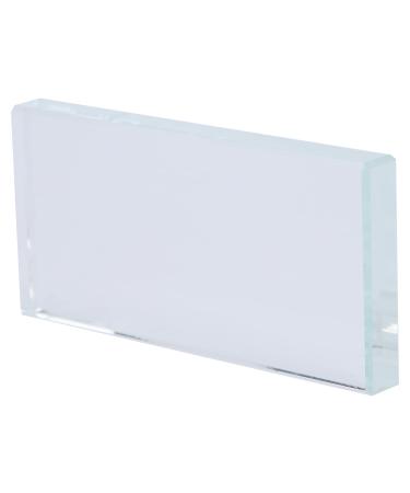 Haofy Haofy Nail Art Palette Glass Material Spacious Mixing Palette for Gel Polish and Adhesives for Professional and Home Use