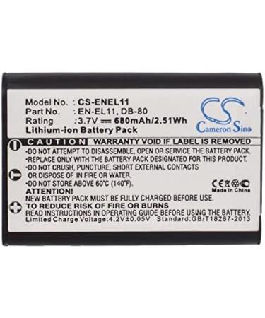 Replacement Battery for Sanyo Xacti DMX-E10 & VPC-E10 - DB-L70 DB-L70A DB-L70AU - 680mAh/3.7V | International Shipping - Buy Online on GoSupps.com