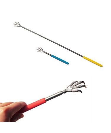 Steellwingsf Extendable Back Scratcher - 58 cm Stainless Steel Multi-Coloured | Ideal for Relieving Itch Anywhere | Shop Internationally - Buy Online on GoSupps.com
