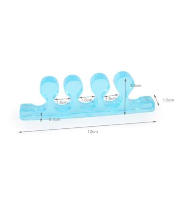 Silicone Toe Separators for Pedicures - 3 Pairs Straightener Spacers for Bunions - Blue Silicone Gel Orthotics for Men and Women - Buy Online on GoSupps.com