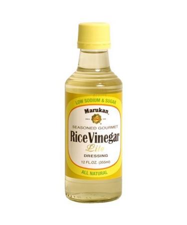 Marukan Seasoned Gourmet Rice Vinegar Lite, 12-Ounce Bottle (Pack of 3)