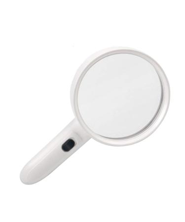 Led Magnifiers Handheld 10x Old Man Reading Magnifying Glass with Uv Light Electronic Repair Stamp Identification Magnifying Mirror Made in China