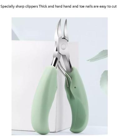 Nail Scissors Nail Clippers Kit Manicure Set with Non Slip Handle Super Sharp Curved Grooming Tool for Men Women Travel Home Toenail Clippers (Color : Green A) - Buy Online on GoSupps.com