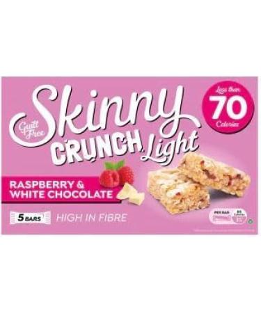 Skinny Crunch Bars Light Raspberry and White Chocolate x3 Packs with Kitchenfella Healthy Challenge - Buy Online on GoSupps.com