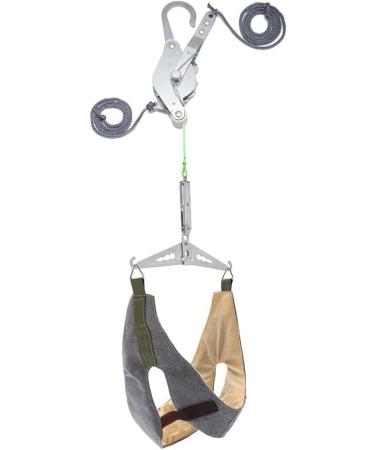 Saddle neck traction device for physiotherapy at home relief of neck-shoulder headache through arthritis intervertebral disc arches cervical muscle strain