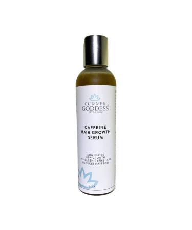 Glimmer Goddess Organic Caffeine Hair Loss Hair Growth Stimulating Serum - Naturally Slows Hair Loss Helps Generate New Hair