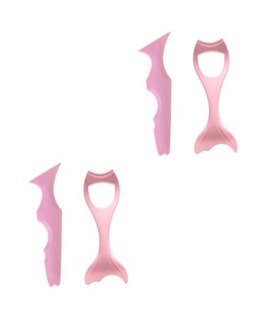 Beavorty 4 Pcs Eyeliner Eyeshadow Lash Kit Makeup Applicator Silicone Mascara Applicator Eye Protection Stamp