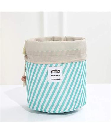 Xiangate Barrel Shaped Cosmetic Bag for Travel | Stylish White Flamingo Make-up & Brush Storage | Hangable Cultural Bags with Cord - Buy Online on GoSupps.com