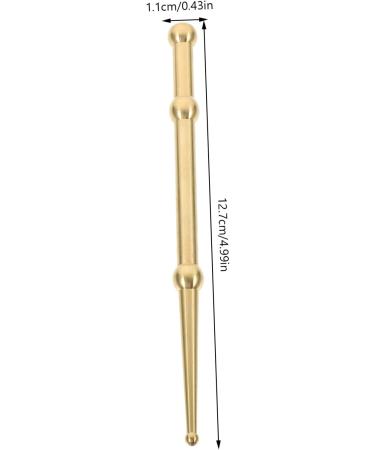 Minkissy 4-Piece Multi-Purpose Muscle Roller & Acupressure Tool Set - Portable Facial Reflex & Foot Massager Travel-Friendly - Gold Color - Buy Online on GoSupps.com