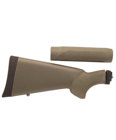 Hogue 08217 Remington 870 OverMolded Stock with Forend, 20 Gauge, Olive Drab Green
