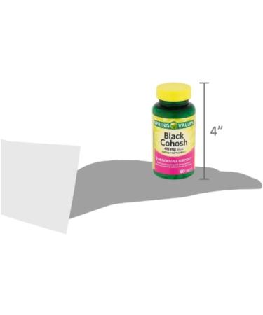 Spring Valley Black Cohosh 40mg Menopause Support - 100 Count + STS Sticker - Buy Online on GoSupps.com