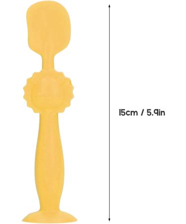 Flexible Silicone Diaper Cream Spatula - Baby Butt Paste Applicator with Suction Cup | Essential Tool for Newborns & Infants (Yellow) - Buy Online on GoSupps.com