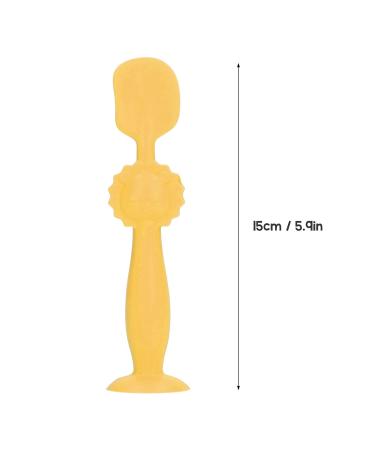 Diaper Cream Spatula | Soft Silicone Buttock Cream Applicator with Suction Cup - Skin-Friendly & Easy to Use (Yellow) - Buy Online on GoSupps.com