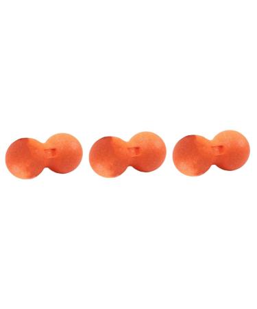 FOMIYES 3 STK peanut massage ball Ero-nut muscle massage roller Hand Erdnuss dual massager Muscle node massage acupuncture massage Double bullet relaxation ball fitness Epp