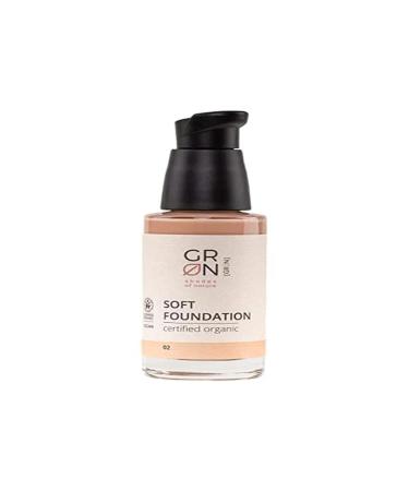 G R N shades of nature GRN Green Soft Foundation 02 30 ml