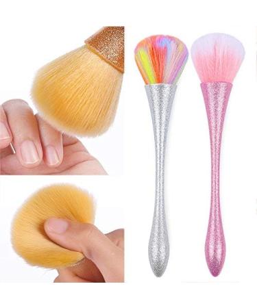 Jiklophg 2 Pieces Nail Cleaning Powder Powder Soft Hair Pen Nail Cleaning Pen for Manicure Nail Tool - Buy Online on GoSupps.com
