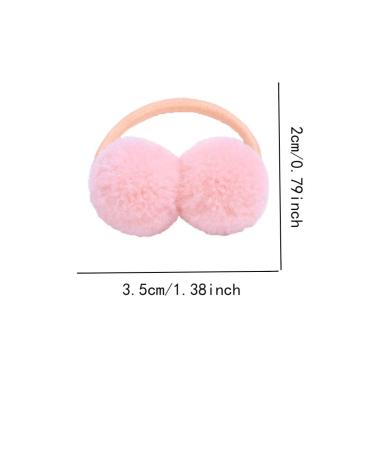 40 Pack Candy Color Pompom Elastic Hair Ties for Girls and Teens - Buy Online on GoSupps.com