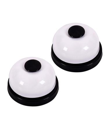 Dongker pet training bells 2 pieces of dog doorbell dog bells with large button for potty communication and cleanliness training white