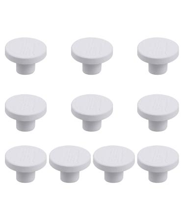 VILLCASE 10pcs Coral Frag Plug Acrylic Aquarium Coral Rack Holder Base Coral Frag Stand Aquarium Accessories (White)