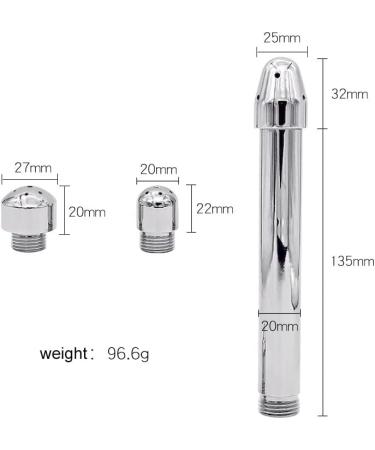 3 Heads Aluminum Shower Cleaner Douche System - Portable Enema Kit with 59" Hose for Effective Bathroom Hygiene - Buy Online on GoSupps.com