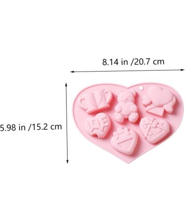 Alipis Chocolate DIY Mold 2pcs Cake Silicone Mold Silicone Molds Chocolate Cake Mold Baking Supply Donut Dog Biscuits 3D 20.7x15.2cm Pink - Buy Online on GoSupps.com