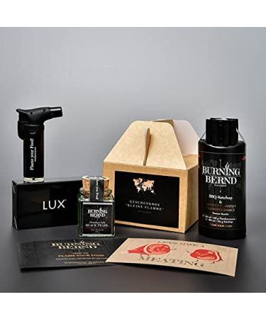 Curry Ketchup for flamb ing // Small gift box // Grill gifts // by Burning Bernd Gin Flavor & Gun Powder Chili Salt