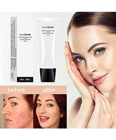 WMZWY Skin Tone Adjusting CC Cream SPF 50 Colour Correcting Self Adjusting for Mature Skin Cosmetics Pre-makeup Primer Moisturizing Concealer Brightening Skin Tone (Ivory white) - Buy Online on GoSupps.com