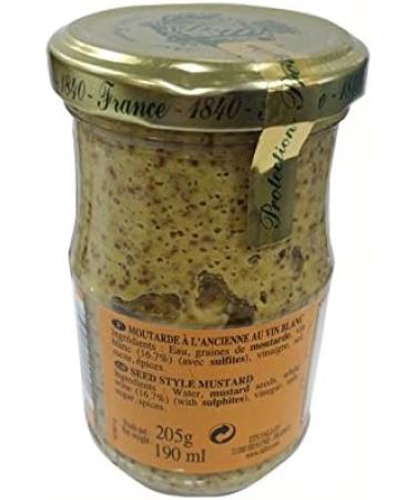 Mustard " l'ancienne" with white wine - from Beaune (Burgundy) - Buy Online on GoSupps.com