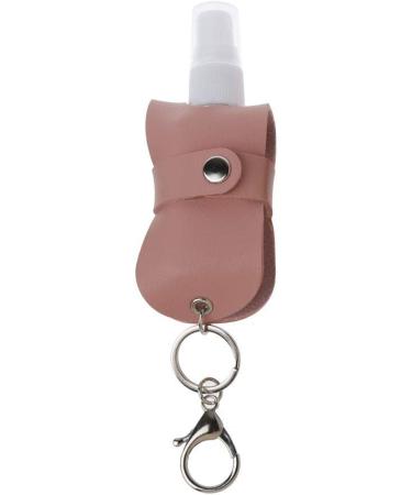 TEBI Portable 50ml Spray Bottle - Leak Proof & Refillable with Leather Keychain Holder - Black | Ideal for Travel & Daily Use - Buy Online on GoSupps.com