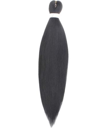 Leeven 8 Packs Black Pre Stretched Braiding Hair Synthetic Yaki EZ Braiding Coi Leray Braids Knotless Braiding Hair Extensions Pre Stretched Hot Water Setting Crochet Braids /26 Inch 1B# 26 Inch (Pack of 8) 1B - Buy Online on GoSupps.com