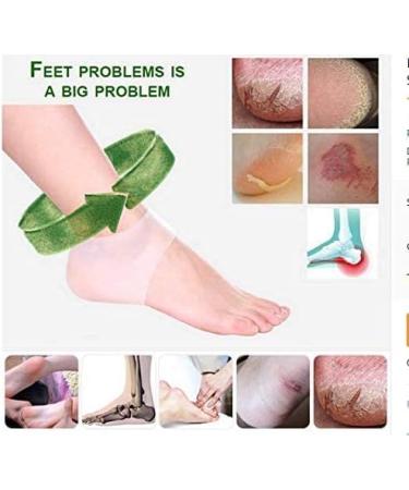 Buy Gel Heel Socks - Silicone Moisturizing Pain Relief Sleeves for Men & Women | Dry & Cracked Foot Protection - Buy Online on GoSupps.com