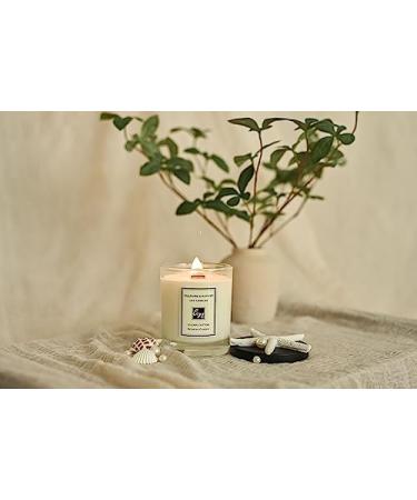 CULTURE & NATURE Lime Basil & Mandarin Scented Soy Candle - 100% Natural Long-Burning Wooden Wick Luxury Home Fragrance (8oz - Buy Online on GoSupps.com