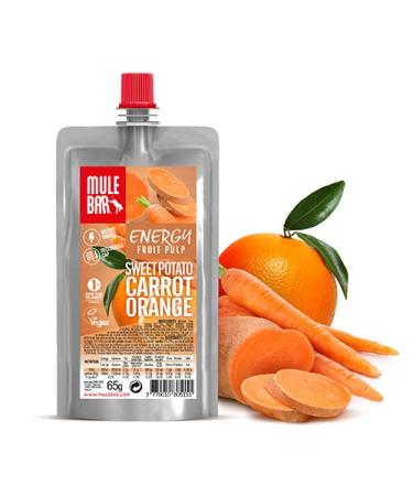 Mulebar - Compote Energétique Sport - Sweet potato - Orange - Carrot - 65g - vegan - Gluten Free - Made in France