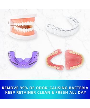 Retainer & Denture Cleaner Tablets - 120 pcs - 4 Months Supply | Dental Aligner & Mouth Guard Cleaning | Teeth Whitening, Odor & Plaque Removal - Buy Online on GoSupps.com