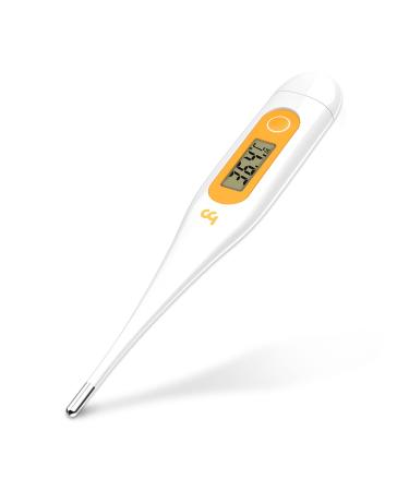 Buy Digital Fever Thermometer - Accurate Rectal Oral & Axillary Thermometer for Babies Children & Adults - Waterproof Probe Quick Reading Orange Color - Buy Online on GoSupps.com