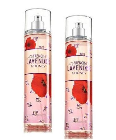 Bath and Body Works 2 Pack French Lavender & Honey Body Mist 8 Oz