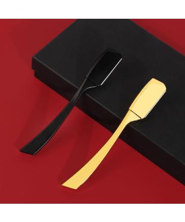 Premium Golden Straight Shaft Razor for Men - Retro Manual Zinc Alloy Barber Razor - International Shipping Available - Buy Online on GoSupps.com