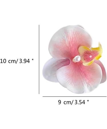 hgnxa Elegant Flower Hair Clip Unique Hair Barrettes Large Flower Acrylic Hair Clip Chic Hairpin for Weddings and Parties - Buy Online on GoSupps.com