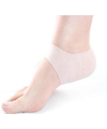 Silicone Gel Heel Protector Sock - Pain Relief for Cracked Feet Plantar Fasciitis & Spur | Anti-Cracking Care - Buy Online on GoSupps.com