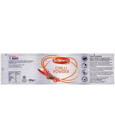 Schwartz A blend of chilli pepper spices and oregano Chilli Powder 400g - Buy Online on GoSupps.com